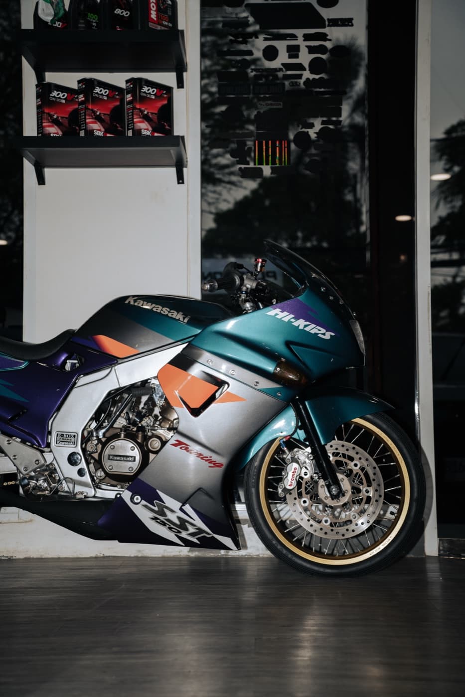 Motor drag hasil modifikasi yang dipamerkan di Palugada Motorsport