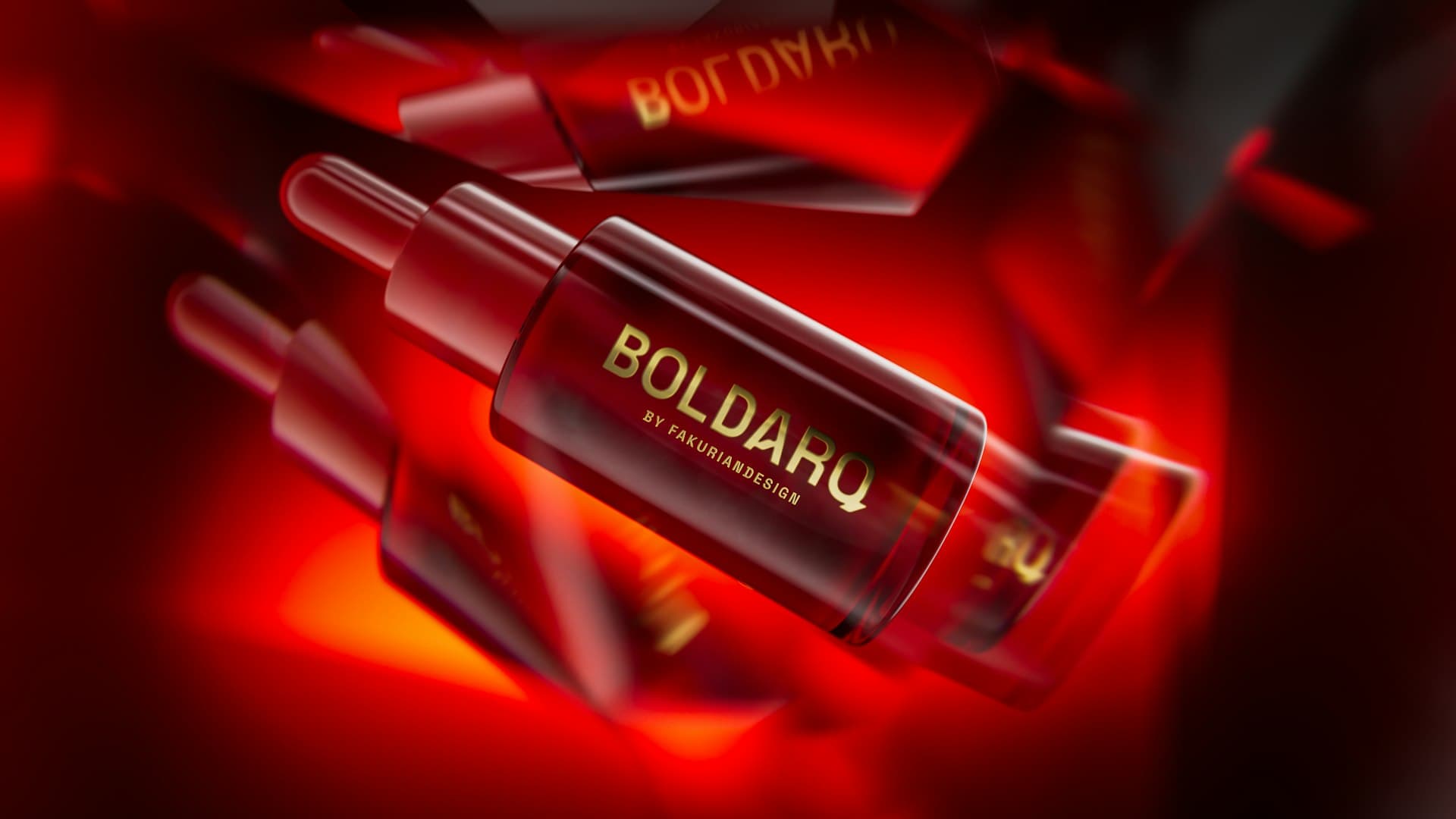 Deretan botol merah berlabel tegas, mengingatkan pada serbuan produk retinoid di etalase masa kini